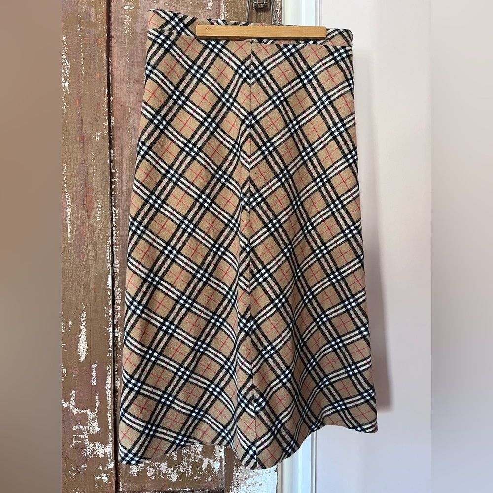 Vintage Plaid A-Line Skirt